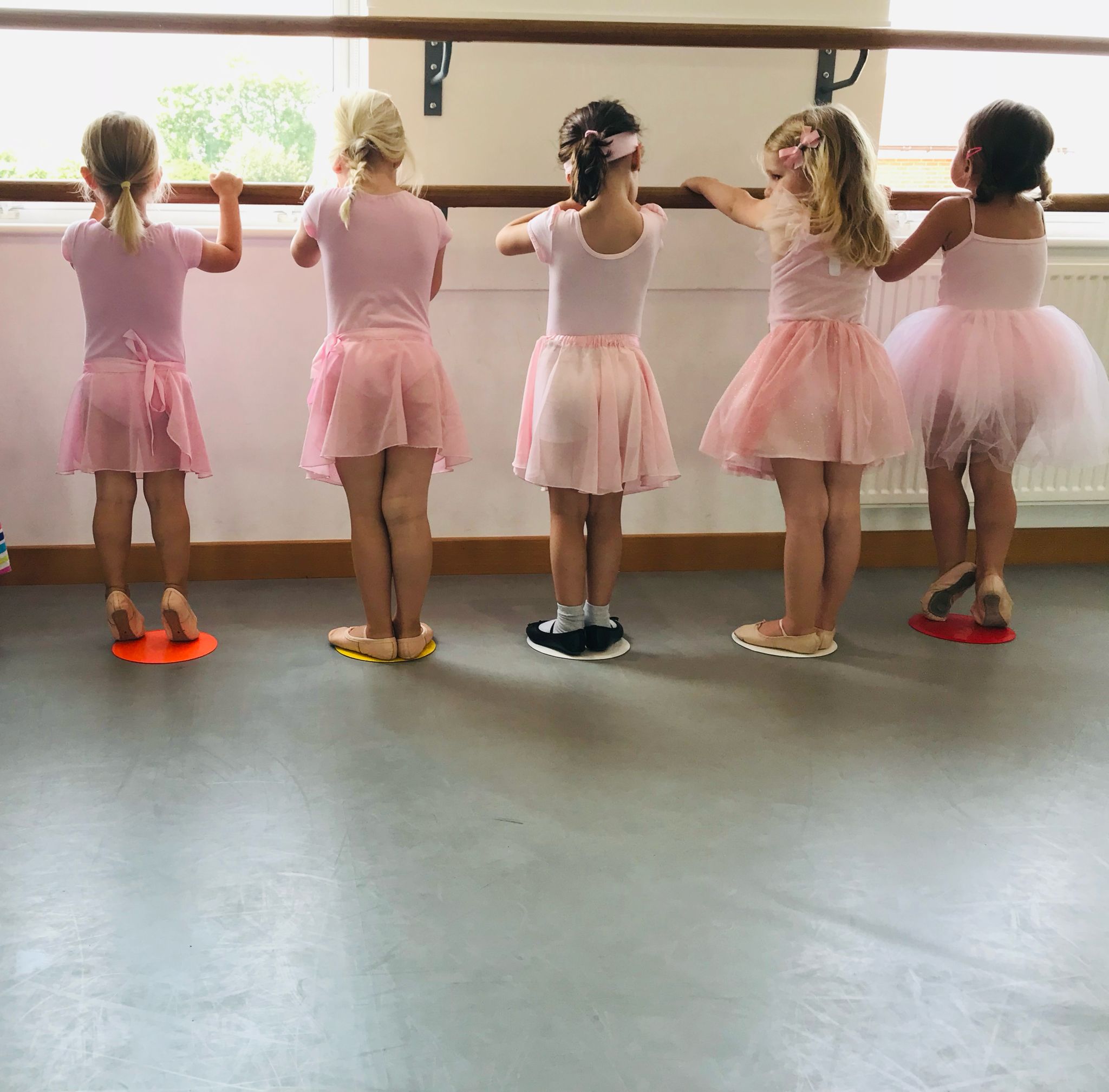 Little dancers at the barre